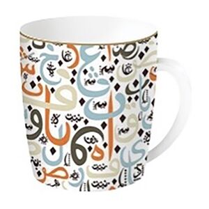R2S Porcelain Coffee Mug Blue and Orange 320ml R2S Porcelain Coffee Mug Blue and Orange 320ml